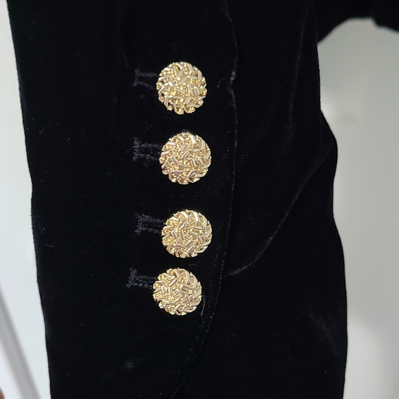 ZARA Ruffled Velvet Blazer - Picture 7 of 7